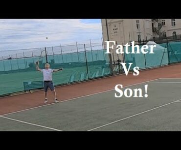 Playing Tennis At Nearly 80 Years Old - My Dad Vs Me