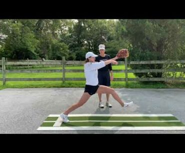 Softball Pitching: Crow Hopping