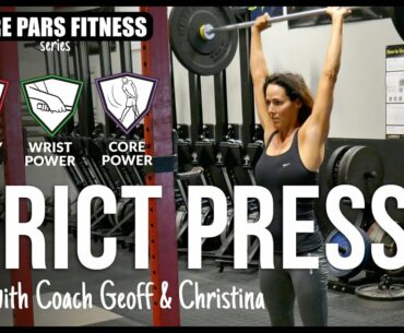Golf Fitness: Strict Press with Geoff & Christina