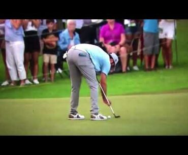 Mark Hubbard putts like Happy Gilmore...
