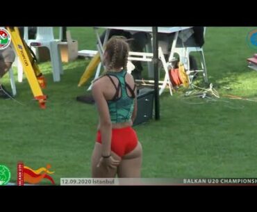 U20 Women's long Triple jump Turkish Athletics Balkan Championship 2020