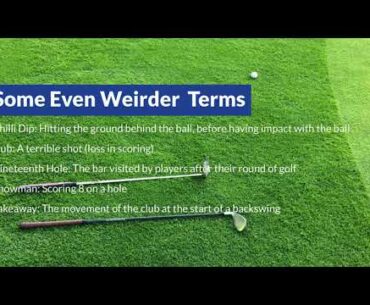 Golf Slang | Sportcorp Australia
