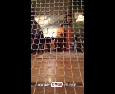 BEST SLOW MO KNEE HOCKEY SHOT EVER!