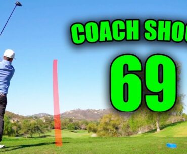 COACH SHOOTS UNDER PAR AT TWIN OAKS GOLF COURSE!