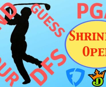Shriners Open 2nd Guess Your DFS - PGA Dfs Picks & Preview Live Show 2020