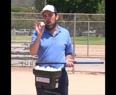 Hitting & Seeing The Ball Better with Personal Pitcher, mini whiffle ball pitching machine