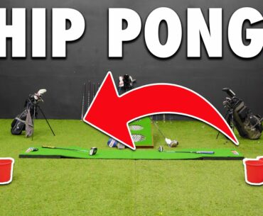 Chip Pong Challenge In The New Studio Space!! | Exp Golf