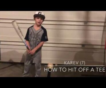 Youth Baseball Drills-How To Hit Off a Tee