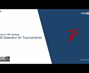 NFL: QB Selection for Tournaments