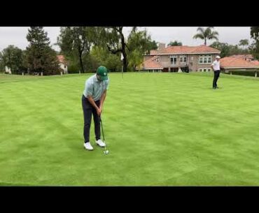 Dominick Hoover Cal Poly Golf lag putt Par3 h17 SLOCC 10/8/20