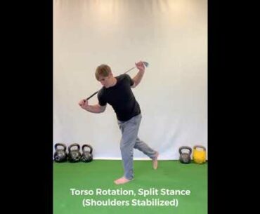 TDH Torso Rotation, Split Stance (stable shoulders)