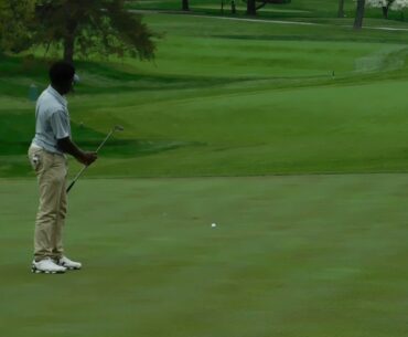 Gilman's Jarius Gaines eagles 18th hole MIAA Golf Championship 04/27/17