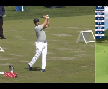 Bryson DeChambeau’s Pre-round Warm-Up Routine with Top Tracer