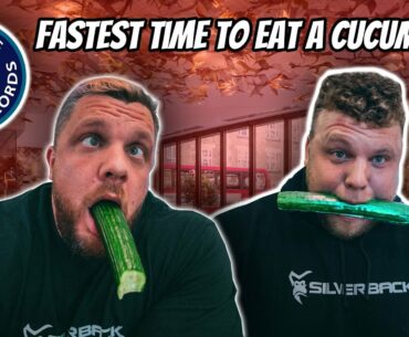 FASTEST TIME TO EAT A CUCUMBER WORLD RECORD ATTEMPT!