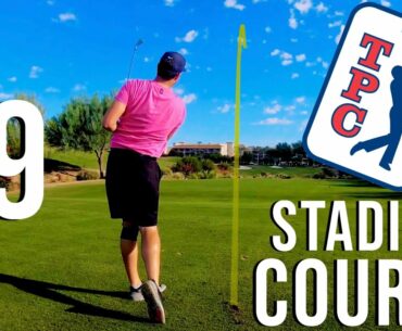PLAYING WHERE THE PRO’S PLAY | TPC Scottsdale Stadium FRONT 9 Course Vlog with Hole Flyovers