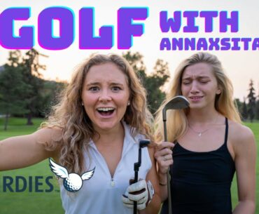 Learning to Golf With TikTok Star @anna x sitar !!