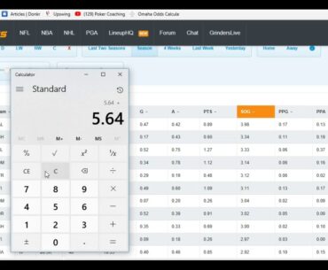 DFS NHL Advice Strategy - Learning to Build Floor