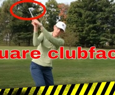 Clubface open or closed at the top of your backswing