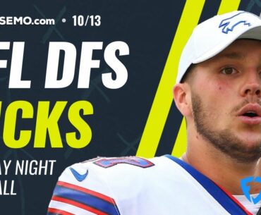 NFL DFS PICKS: BILLS VS TITANS TUESDAY NIGHT FOOTBALL SHOWDOWN STRATEGY 10/13 DRAFTKINGS + FANDUEL