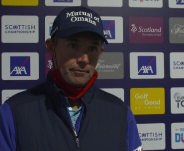 Padraig Harrington Thursday Flash Interview 2020 Scottish Championship - Round 1
