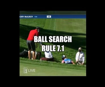 Brooks Koepka Searches for Golf Ball on Hands and Knees - Golf Rules