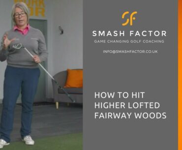 Strike higher lofted fairway woods cleanly from the turf