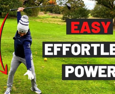 THE EASIEST DRIVER SWING TIP!! Get a effortless golf swing
