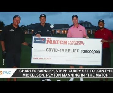 Charles Barkley, Stephen Curry Set To Join Phil Mickelson, Peyton Manning In “The Match”