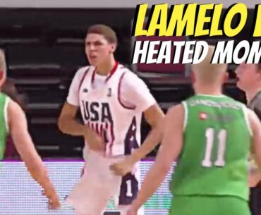 LAMELO BALL HEATED MOMENTS!