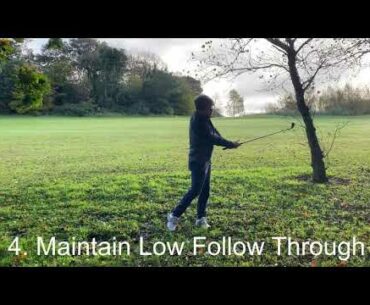 How To Play a Low Punch Shot From The Trees