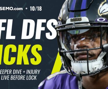 NFL DFS PICKS: WEEK 6 LIVE SHOW: INJURIES, LINEUPS & STRATEGY - SUNDAY 10/18 DRAFTKINGS + FANDUEL