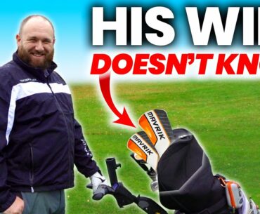 HE SPENT $2000 ON NEW GOLF CLUBS WITHOUT TELLING HIS WIFE!