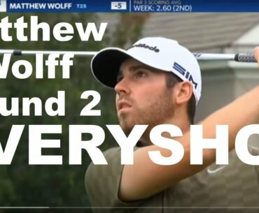Matthew Wolff Everyshot From Round 2 At ZOZO Championship Sherwood 2020