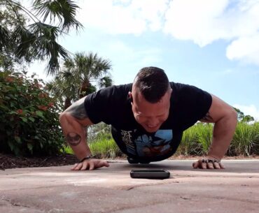 110 Push Ups at a Golf Club before my OPTIMUS PRIME SHOW.