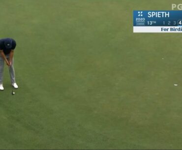 Jordan Spieth Makes Excellent Up-&-Down Birdie On 13 | ZOZO Championship
