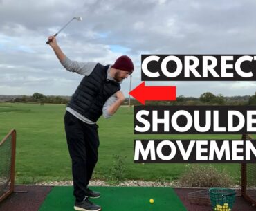 Correct SHOULDER MOVEMENT to INSTANTLY IMPROVE your golf swing - Super SIMPLE