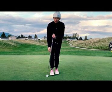 How to putt side-saddle, part 3: The setup