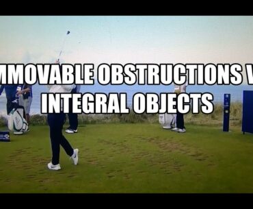 Tommy Fleetwood has Interference with Stone Wall - Golf Rules