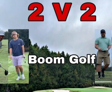 Epic 2 v 2 golf showdown match play @ crosswinds Pt. 1 #golf #boomgolf