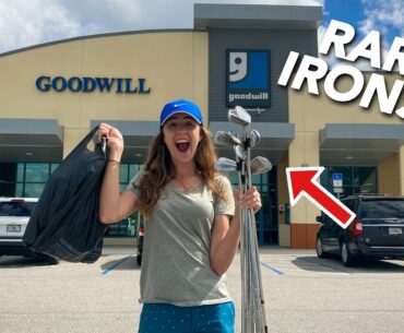 WE SPOTTED THESE GOLF CLUBS BEFORE ANYONE ELSE AT GOODWILL