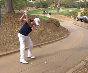 Justin Thomas saves par from the cart path at ZOZO CHAMPIONSHIP