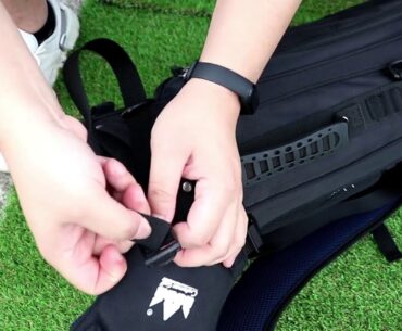 How To Attach The Backpack Bag Strap To A Golf Stand Bag