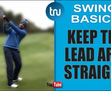 HOW TO KEEP THE LEAD ARM STRAIGHTER IN THE BACKSWING - GOLF TIP