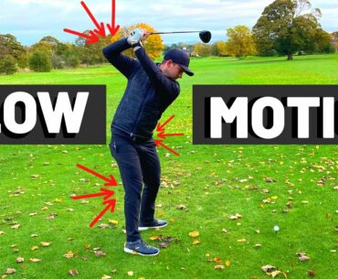 THE PROFESSIONAL GOLF SWING IN SLOW MOTION!