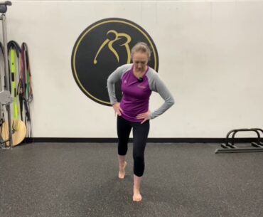 Golf posture hip rotation drill
