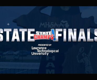STATE CHAMPS! at the 2020 MHSAA Boys Tennis Finals