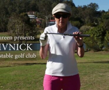 Maureen presents Divnick Adjustable Golf Club