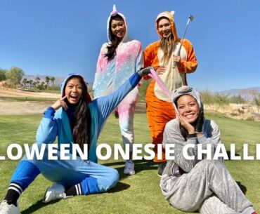 Onesie Golf Challenge ft Golf Sisters