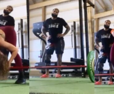 Odell Beckham Jr. & Lauren Wood WORKING In The Weight Room