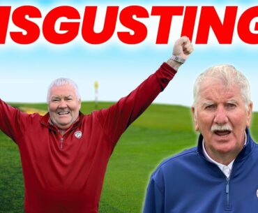 DISGUSTING GOLF SHOT in DAD vs SON GOLF MATCH!